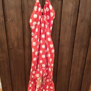 Plenty by Tracy Reese Red Polka Dot High Low Dress